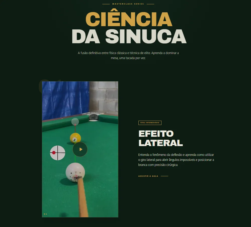 Página do material: Efeito Lateral — deflexão e giro lateral